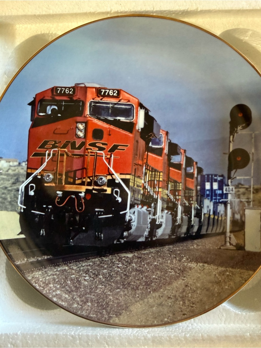 BNSF Decorative Safety Award Plate